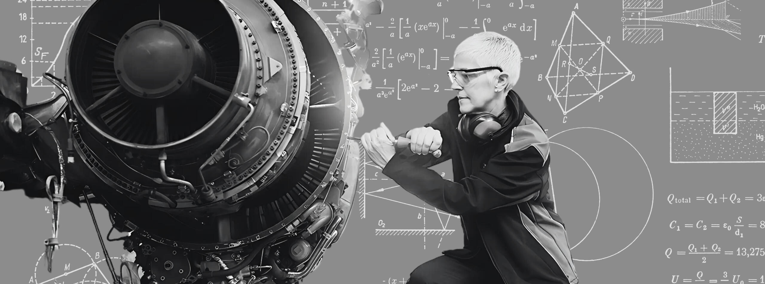 Image of a large scale 1960's jet turbine engine